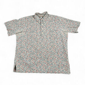 Vintage Reyn Spooner Hawaiian Shirt Adult EXTRA LARGE Floral Traditional USA 80s